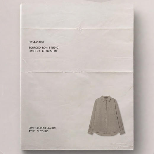 ROMI STUDIO100%亚麻经典老钱衬衫/直筒宽松版型RWCSSY2568 商品图2