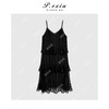 04-1潘依绣丁丁宠粉【黑色漫集】摩登风层次感吊带连衣裙 W-62917 商品缩略图1