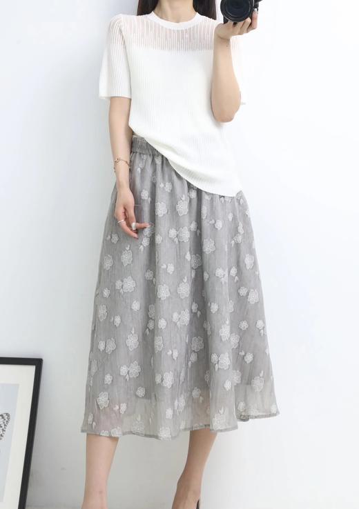 LPIUTY品牌直发！人间富贵花优雅烧花半身裙 C2288005 商品图0