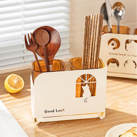 摩登主妇不锈钢筷子收纳盒筷子筒壁挂式筷笼子家用高档新款筷子桶