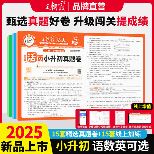 2025王朝霞活页小升初真题卷语数英各地真题试卷综合能力验收卷 商品图0