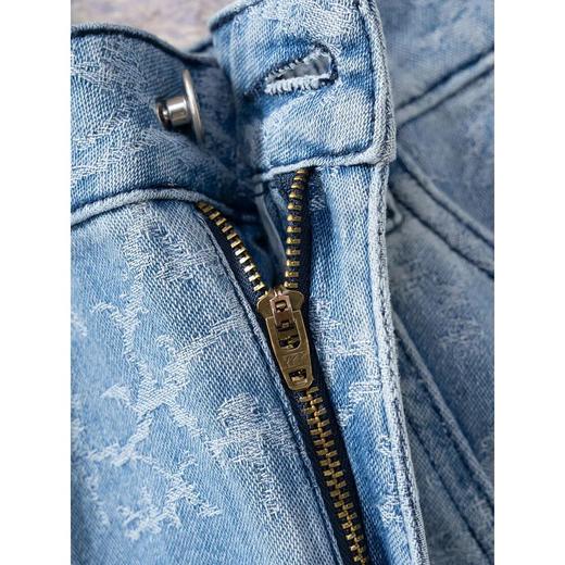 「自」全新升级【铂金会员165/天猫219/差价54】(01554)洛诗琳复古提花牛仔伞裙2025夏季设计感高腰显瘦裙子01554 商品图2