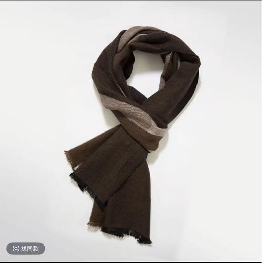 杞冠臻选 | YAKOO  21款牦牛绒手工粗放围巾 35x190cm 商品图5