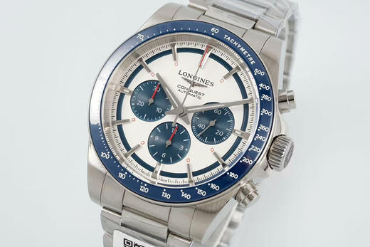 『NOOB official➕代工』AF 承继匠心工艺,焕新演绎经典，浪琴表康卡斯系列计时码表
42.00 mm表径，使用陶瓷表圈，表圈上有有测速圈，并有红字点缀。
表盘有黑、白、蓝、香槟，多种配色❕ 商品图12