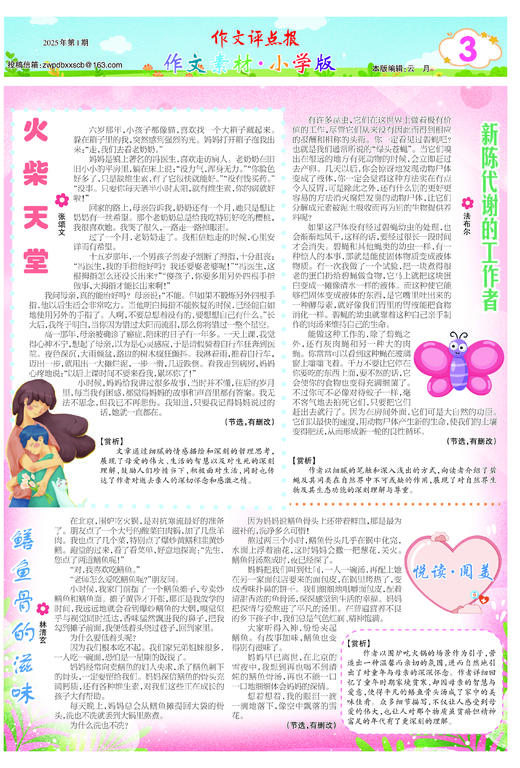 《作文评点报》2025年下半年作文素材·小学版合订本 商品图3