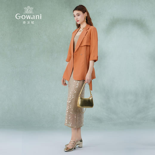 乔万尼夏季短外套七分袖时尚气质收腰ET2B240 商品图3