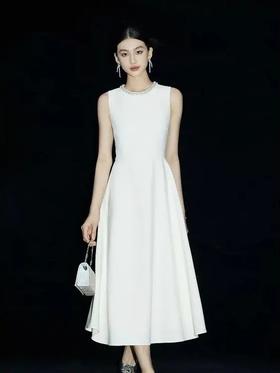 LPIUTY品牌直发！气质赫本风天丝麻连衣裙 B0725030