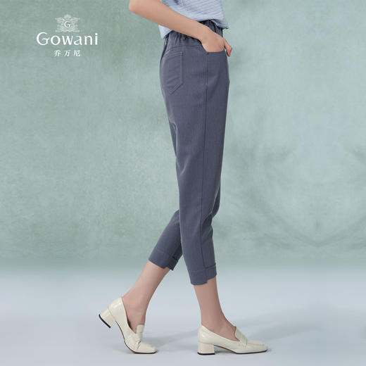 乔万尼新款花苞型休闲裤舒适百搭运动显瘦收脚裤EI2F779 商品图2