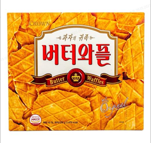 韩国克丽安香脆黄油可丽饼华夫饼316g 商品图0