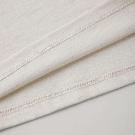 ROMI STUDIO天然未染色纯棉小飞袖短袖T恤/棉籽壳肌理 RWCSSY2667(现货) 商品图4