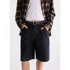 棉仓3631018005-【自在态度】不掉色原牛大袋廓形休闲短裤 商品缩略图0