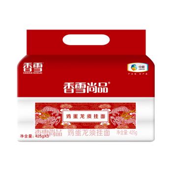香雪尚品鸡蛋龙须面 中粮出品 面条 挂面 套装425g*3 /粮油调味 /挂面 /风味挂面 商品图0