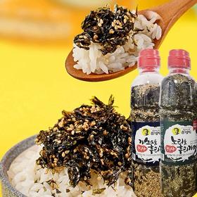 韩国Yoo Kyung-bin手工鲣鱼/原味芝麻海苔紫菜碎瓶装220g