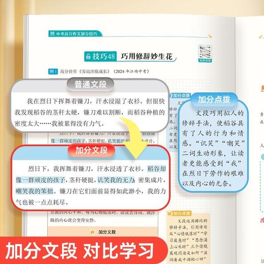 中考语文高分作文2025新版热点素材预测初中加分公式满分范文金句 商品图6
