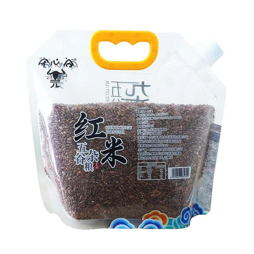 【守心谷】四川特产游仙区守心谷五谷杂粮透明袋装 绵阳特色甄选红米食用长粒红色大米糙米 商品图2