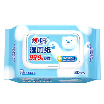 心相印湿厕纸卫生湿巾厕后湿巾家庭装 80抽*5包 /家庭清洁/纸品 /清洁纸品 /抽纸 商品图2
