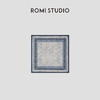ROMI STUDIO民族度假风100%苎麻蓝染工艺印花方形丝巾 RWCLPJ2759【发货时效25天】 商品缩略图0