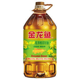金龙鱼食用油5L 低芥酸非转基因压榨菜籽油（新老包装随机发货） /粮油调味 /食用油 /菜籽油