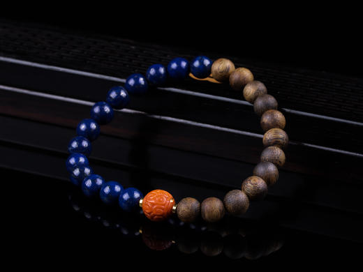 XY0271沉香+南红青金石手串 商品图7