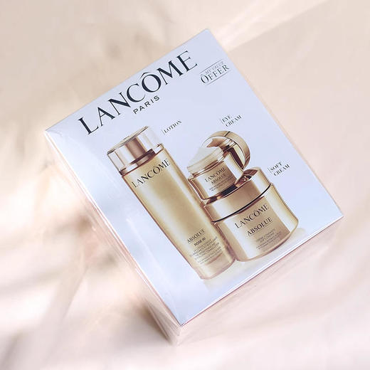 LANCOME/兰蔻菁纯三件套面霜（清爽）60ml菁纯眼霜20ml玫瑰精华水150ml护肤套盒（赠：迪奥魅惑润唇膏001004套盒1.4gx2支） 商品图5