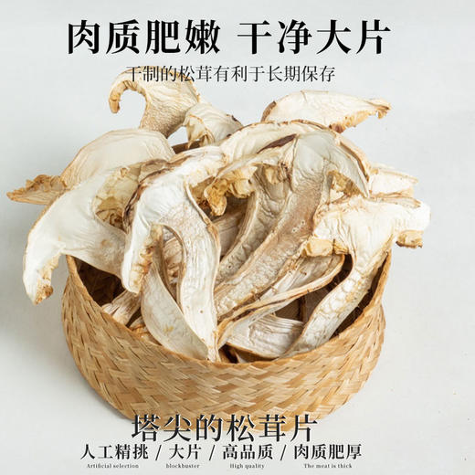 在菌屋 香格里拉野生松茸片100g/罐 片大肉厚 色泽纯正 口感如鲍鱼般鲜嫩 商品图1