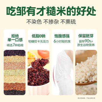 邹有才【哈尔滨产地】七色糙米5斤*2袋双层真空包装源头直发包邮 /粮油调味 /杂粮 /谷米类 商品图0