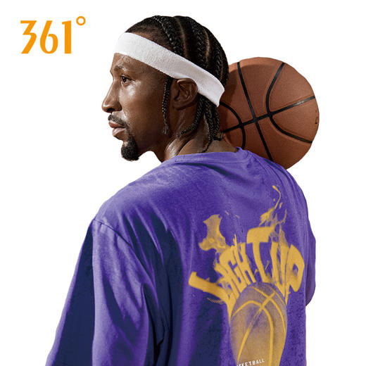 361度运动T恤男2025夏季新款舒适透气篮球圆领短袖T恤552521101-2 商品图1