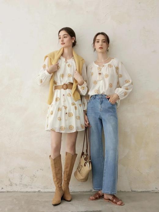 LPIUTY品牌直发！黄亦玫同款明媚感⚠️“繁花馥郁”黄玫瑰度假连衣裙❗️每单赠送腰带 商品图5