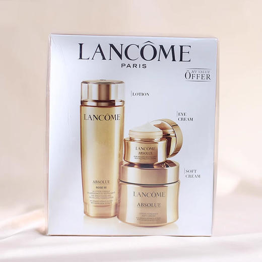 LANCOME/兰蔻菁纯三件套面霜（清爽）60ml菁纯眼霜20ml玫瑰精华水150ml护肤套盒（赠：迪奥魅惑润唇膏001004套盒1.4gx2支） 商品图8