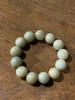 和田青白玉大圆珠手链，顺丰包邮 商品缩略图0