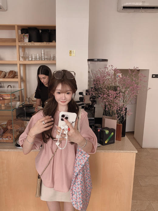 金蘑菇菇 轻氧少女 美少女夏天爱穿的娃娃衫/简约设计感上衣 商品图4