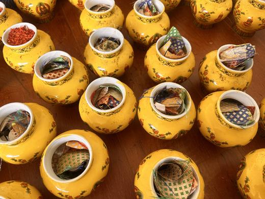 精品陶瓷八吉祥宝瓶/龙王/地藏/白怙主财神/宝瓶已装藏 商品图12