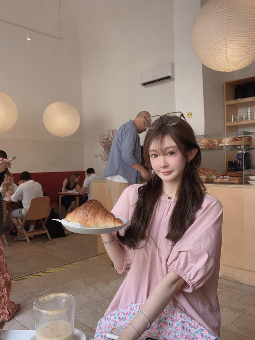 金蘑菇菇 轻氧少女 美少女夏天爱穿的娃娃衫/简约设计感上衣 商品图2