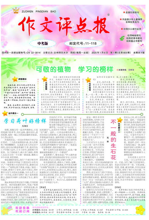 《作文评点报》2025年上半年中考版合订本 商品图1