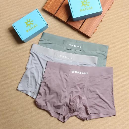 凯家60支莫代尔面料无痕压胶透气抑菌平角内裤 商品图0