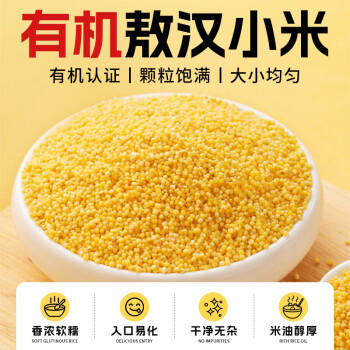 赤川敖汉有机黄小米3斤 25年新米金苗K1 内蒙古赤峰小米粥杂粮粥米 /粮油调味 /杂粮 /谷米类 商品图3