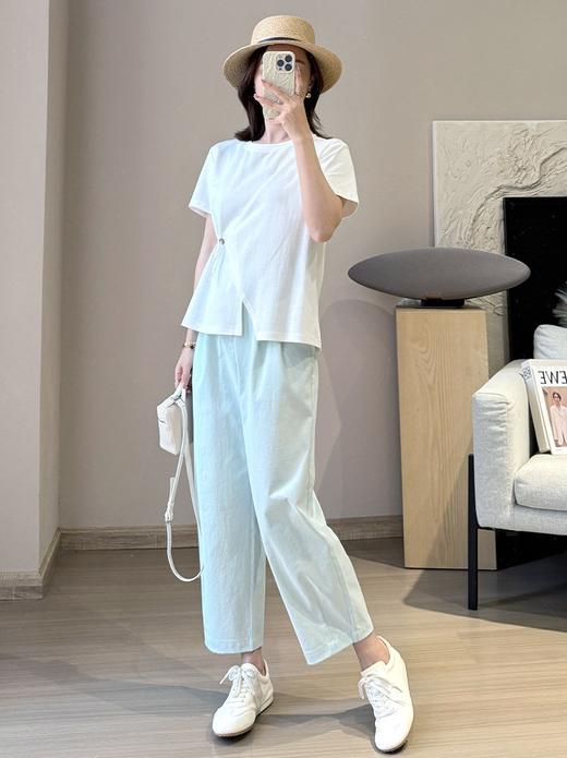 超态棉奶奶裤抗皱松弛简约9分直筒裤神裤 商品图9