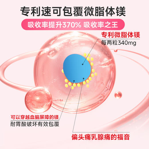 世界选物官超级镁透过血脑障屏镁离开越甘氨酸镁耐胃酸2粒340mg镁30粒/盒 商品图2