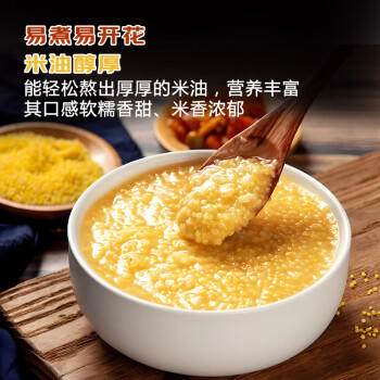 草原汇香 敖汉小米5斤 内蒙古赤峰敖汉黄小米营养油正宗粗粮杂粮袋装 /粮油调味 /杂粮 /谷米类 商品图0