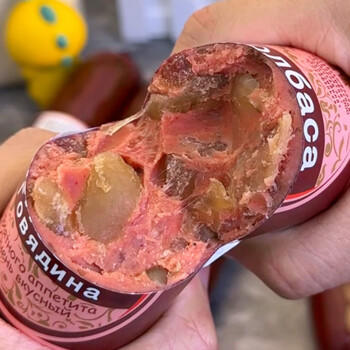 赞布斯 俄罗斯风味牛筋肠牛筋王350g*3根装香肠大火腿肠即食下酒菜食品 /粮油调味 /方便食品 /火腿肠 商品图0