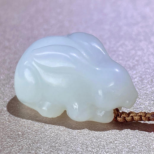 和田玉（白玉）挂件--兔子9.908g 商品图3
