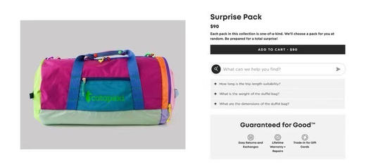 原单正品 Cotopaxi美洲羊驼包，折叠衣物包，瑜伽包，运动包

两个色，原价700➕ 商品图14