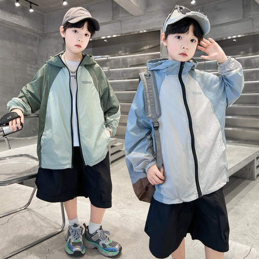 中大童亲子装轻薄防晒衣  梭织清凉速干透气防晒服 商品图7