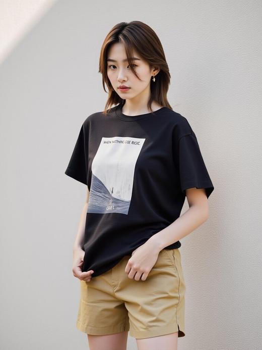 佐丹奴女装25年新款弹力保型T恤衫05395209 商品图4