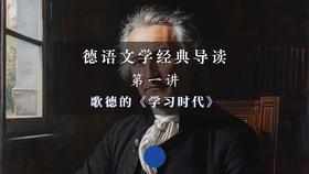 第一讲：歌德的《学习时代》（下）