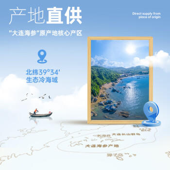 上品堂大连原产地有机干海参250g 50-60只 年货礼盒辽刺参海参自食送礼 /粮油调味 /南北干货 /干海参 商品图5