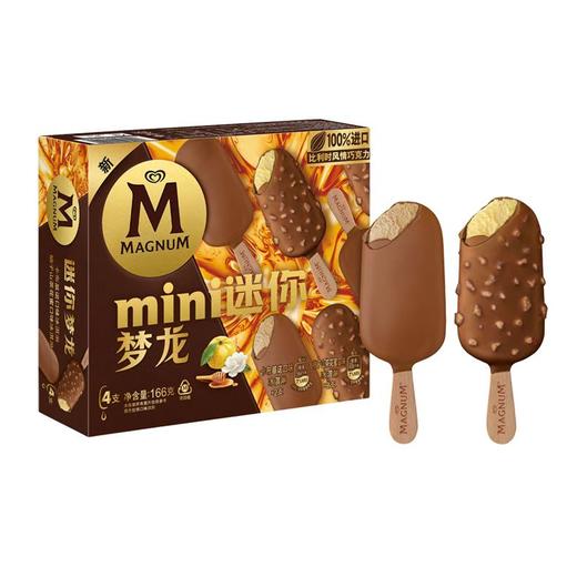 梦龙 迷你柚子山茶花蜜+卡布基诺口味冰淇淋 166(4支)/盒 商品图0