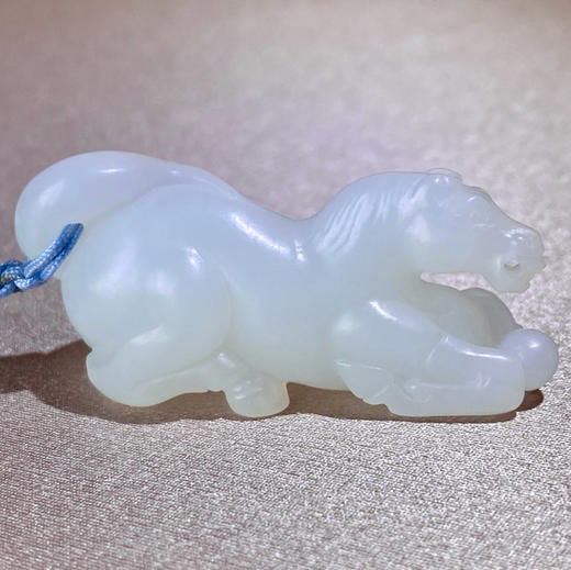 和田玉（羊脂白玉）挂件--卧马16.03g 商品图2