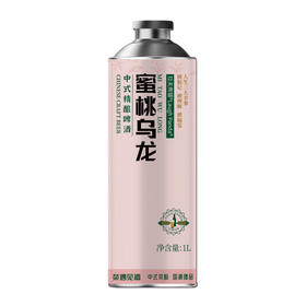 拉夫熊猫 蜜桃乌龙中式精酿啤酒茶啤 1L*1瓶/6瓶