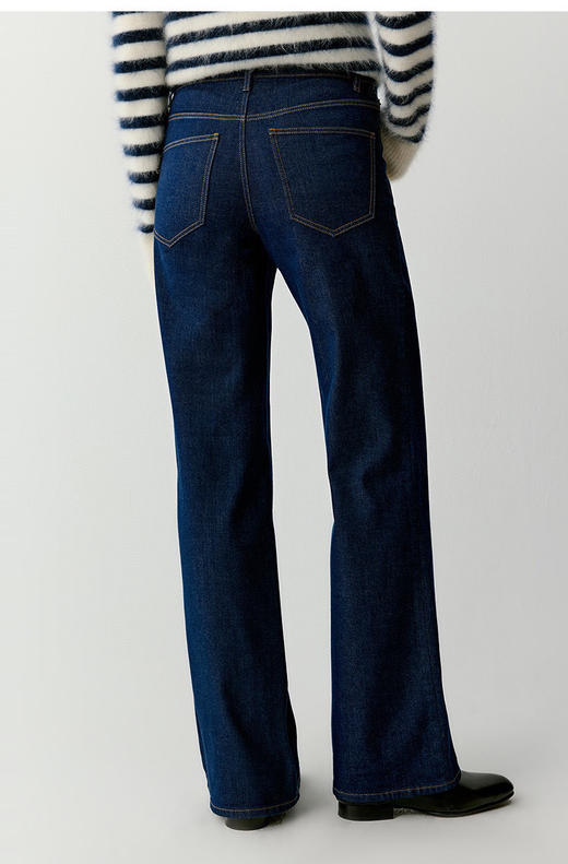 511-8 独家圆正 小禾 植物染蓝 微微小阔腿 夏季薄款 直筒牛仔裤 炒鸡显瘦 商品图2